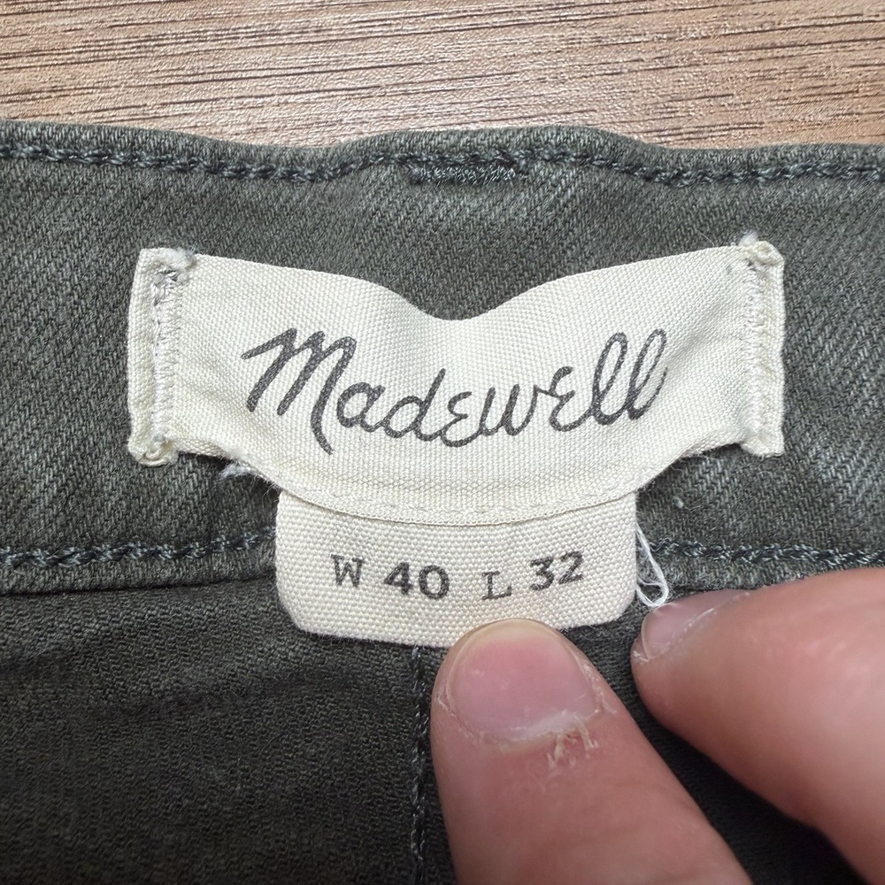 Madewell Jeans Men‎ 40x32 *LOT OF 2* Green Black Athletic Slim Fit Stretch Denim - Picture 4 of 16